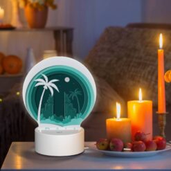 Round Acrylic Night Light, A Round Logo For The City Of Bali. -Acrylic Night Light Shop 5888364159bc75b0e4efd5b4763b79d0394b2985