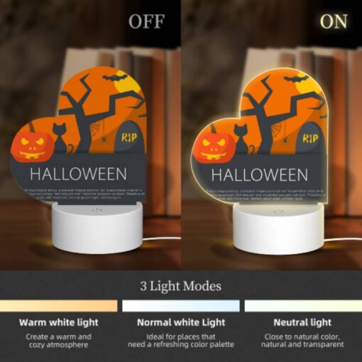Love Acrylic Night Light, A Halloween Poster With A Tree -Acrylic Night Light Shop 589c7ff4344681555f26ad8278024df1b27aac03