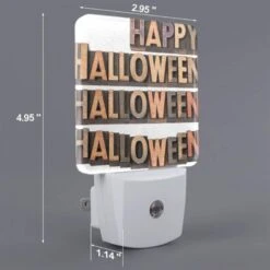 Night Light, A Wooden Sign That Says "Happy Halloween" On It. 1 Night Light, A Wooden Sign That Says "Happy Halloween" On It. -Acrylic Night Light Shop 58d6fd0debfd1e1241e87085dcc2ba963817e725