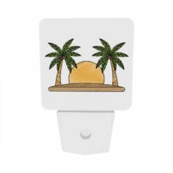 Night Light Set Of 2, A Drawing Of A Sun With Two Palm Trees On Either Side. 6 Night Light Set Of 2, A Drawing Of A Sun With Two Palm Trees On Either Side. -Acrylic Night Light Shop 591b691566f675d4249280429fc1d4a5834106e7