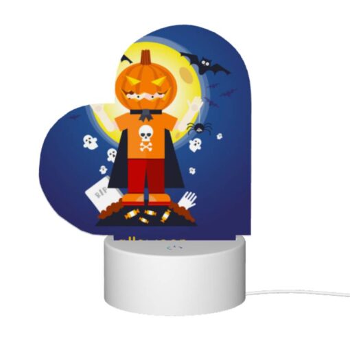 Love Acrylic Night Light, A Cartoon Of A Boy Wearing A Skeleton Costume And Holding A Skull. -Acrylic Night Light Shop 594127645ddd714f2ab9209703778788d0bbbb35
