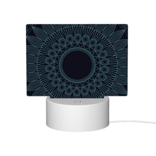 Rectangular Acrylic Night Light, A Blue And White Sun Design. -Acrylic Night Light Shop 595e090912bd37ef6b9258064be22232b3e0239c