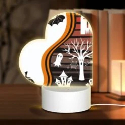 Love Acrylic Night Light, A Collection Of Halloween Symbols