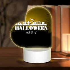 Love Acrylic Night Light, A Poster For Halloween On October 31st.