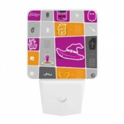 Night Light, A Collection Of Halloween Images On A Pink Background. -Acrylic Night Light Shop 59aa8347433a1841e009a04775aeaab976b0a5c6