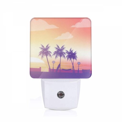 Night Light, A Sunset With Palm Trees In The Background. -Acrylic Night Light Shop 59b6f399e9b4f82e12c4ddd115ffc49d3cb2c573