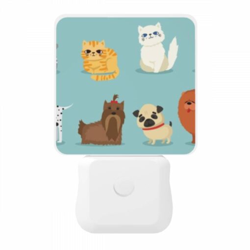 Night Light, A Collection Of Different Colored Cats And Dogs. -Acrylic Night Light Shop 5a2ca104601b6e586cb231de163389c333fb719b