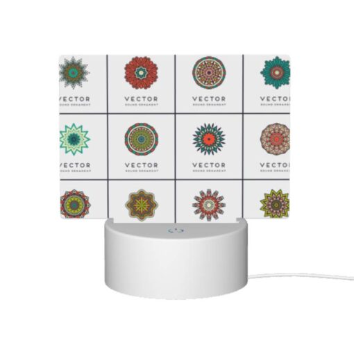 Rectangular Acrylic Night Light, A Collection Of Different Colored Geometric Shapes. -Acrylic Night Light Shop 5a317a9f72d9307a968eedbfbbed38ff3f02ba95