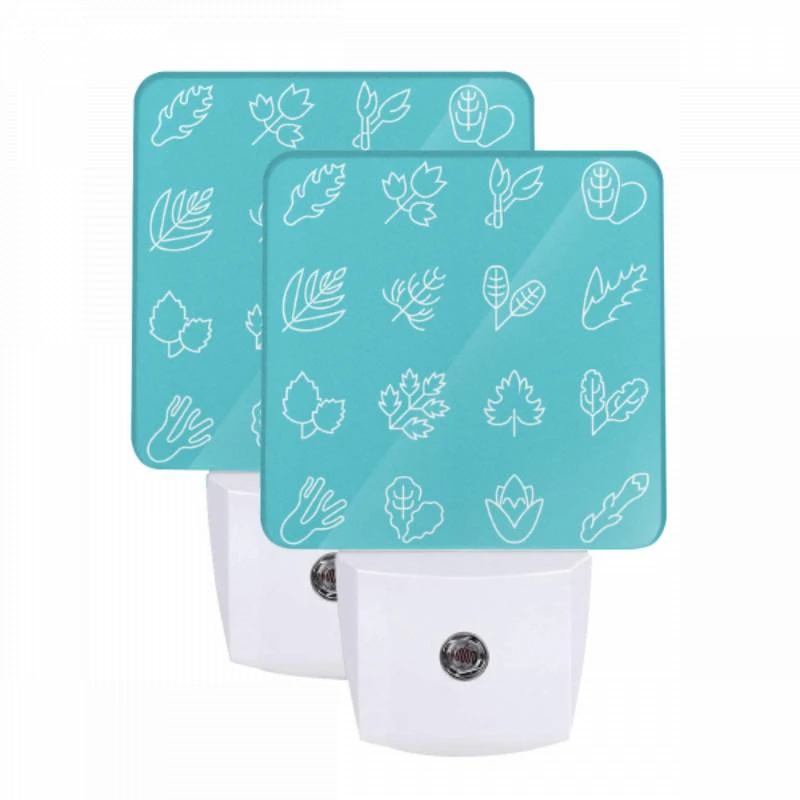 Night Light Set of 2, A collection of leaves and flowers in black and white. Night Light Set Of 2, A Collection Of Leaves And Flowers In Black And White. -Acrylic Night Light Shop 5b9adabfac78b85ca7110c6c135c4fd1fe441e6e