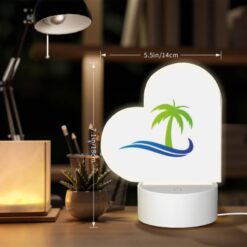 Love Acrylic Night Light, A Green And Blue Palm Tree Logo. -Acrylic Night Light Shop 5c0323ff86b1043ae319acfdae9683d6da89d391