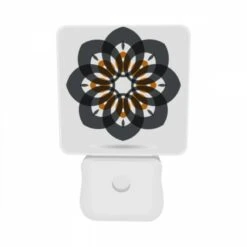 Night Light Set Of 2, A Black And White Flower With Orange And White Accents. 7 Night Light Set Of 2, A Black And White Flower With Orange And White Accents. -Acrylic Night Light Shop 5c30110201f08cfe8e8a62263976b03a4abcb967