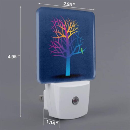 Night Light, A Colorful Tree With A Bird Perched On A Branch. -Acrylic Night Light Shop 5c520e629bb16a681c8e51d5abc7b6ce111c60de