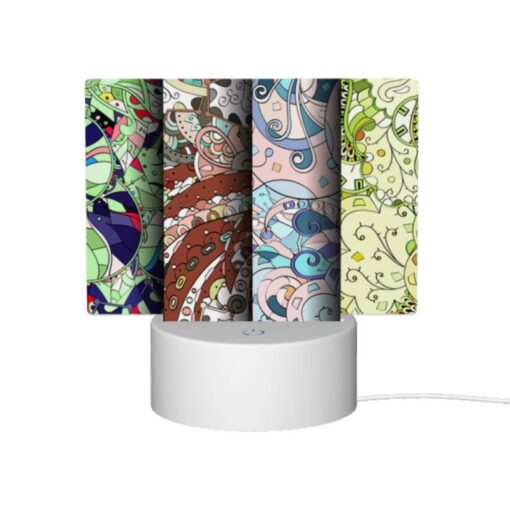 Rectangular Acrylic Night Light, Four Different Colored Designs Of Swirls And Patterns. -Acrylic Night Light Shop 5c75b75595cbf3856bb7889ac2c7b38aa1ef1292