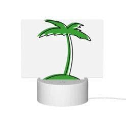 Rectangular Acrylic Night Light, A Green Palm Tree With A White Background. -Acrylic Night Light Shop 5cb8b43156391d35af0c35d539765dc05a7dfdae