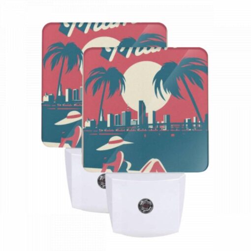 Night Light Set Of 2, A Woman Wearing A Hat Is Sitting On A Beach -Acrylic Night Light Shop 5cde24c5d12997c78a4775a415cc48be0a215268
