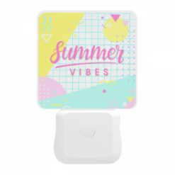 Night Light, A Colorful Graphic With The Words "Summer Vibes" Written On It. -Acrylic Night Light Shop 5d34c7845c5e660bc0d26244d02e1c968ad9b8f1