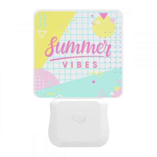 Night Light, A Colorful Graphic With The Words "Summer Vibes" Written On It. -Acrylic Night Light Shop 5d34c7845c5e660bc0d26244d02e1c968ad9b8f1