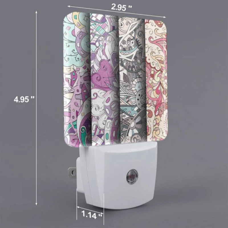 Night Light Set of 2, Four different colored designs of swirls and patterns. Night Light Set Of 2, Four Different Colored Designs Of Swirls And Patterns. -Acrylic Night Light Shop 5d9c58cd1fade70d9d28d0de28d57e9b91eaf2eb