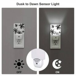 Night Light, A Black And White Image Of Palm Trees. -Acrylic Night Light Shop 5dfd9007a0cb4152b8581acb15207c65fd31c06a