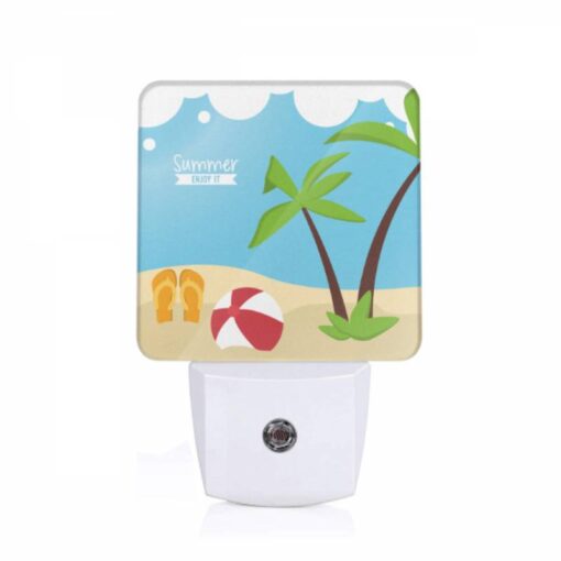 Night Light, A Beach Scene With A Red And White Ball -Acrylic Night Light Shop 5e28b0d941cea9fdd9efb71155355d2779f27b86