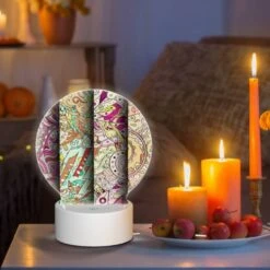 Round Acrylic Night Light, Three Colorful And Artistic Designs Are Displayed Side By Side. -Acrylic Night Light Shop 5e63b4ff218c1720f7615e6e923545e23b2b9953