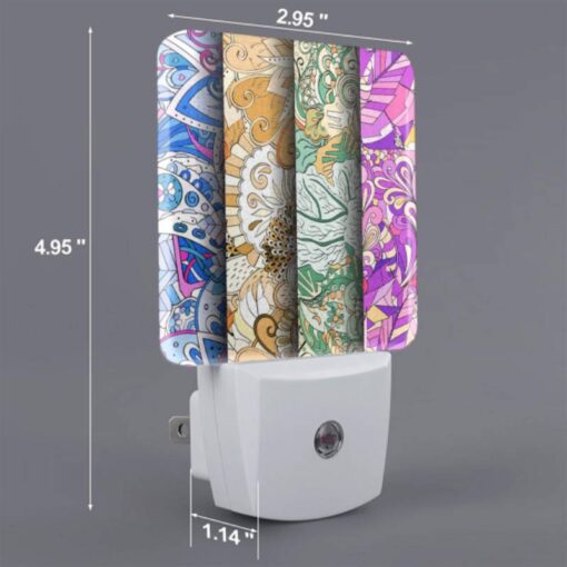 Night Light, Three Colorful Designs Are Displayed On A Roll Of Paper. -Acrylic Night Light Shop 5e8928913e79619427f5b14b4533302808c1ea93