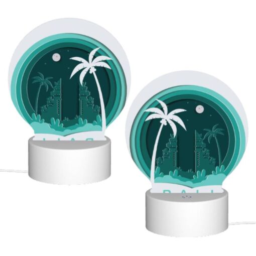 Round Acrylic Night Light, A Round Logo For The City Of Bali. -Acrylic Night Light Shop 5eaa878aa666f945aeeadec492139ea89e36554b