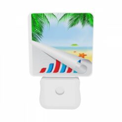 Night Light Set Of 2, A Graphic Of A Beach With A Palm Tree And A Starfish. -Acrylic Night Light Shop 5ef47118c9ed0951bd89ffc8cdf505590f61a963