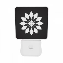 Night Light Set Of 2, A Black And White Flower Design. -Acrylic Night Light Shop 5f392fee66fb3bc9f8ec0ba202894121890c66e0