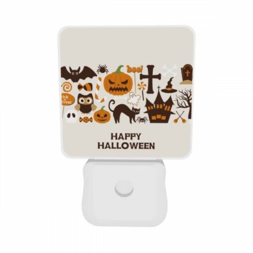 Night Light Set Of 2, A Collection Of Halloween Symbols And Decorations. -Acrylic Night Light Shop 5f56f5909aeb99fbd4d4d05309d2d52b4d8d8c8e
