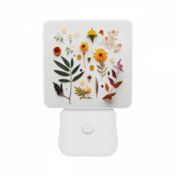 Night Light Set Of 2, A Variety Of Flowers And Leaves Are Arranged On A White Surface. -Acrylic Night Light Shop 5fdaf39f30fbbfbaeae513307ffc09b63ba06fbe