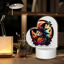 Love Acrylic Night Light, A Sticker Of A Witch With A Pumpkin On Her Head. -Acrylic Night Light Shop 5ff45bc914e08394abe160197562f5fc036b6576