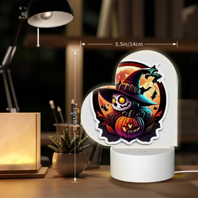 Love Acrylic Night Light, A sticker of a witch with a pumpkin on her head. Love Acrylic Night Light, A Sticker Of A Witch With A Pumpkin On Her Head. -Acrylic Night Light Shop 5ff45bc914e08394abe160197562f5fc036b6576