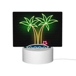 Rectangular Acrylic Night Light, A Neon Sign Of Palm Trees And A Star. 9 Rectangular Acrylic Night Light, A Neon Sign Of Palm Trees And A Star. -Acrylic Night Light Shop 60b2789ea2fcf31bce5dcdefdbc783317915acb1