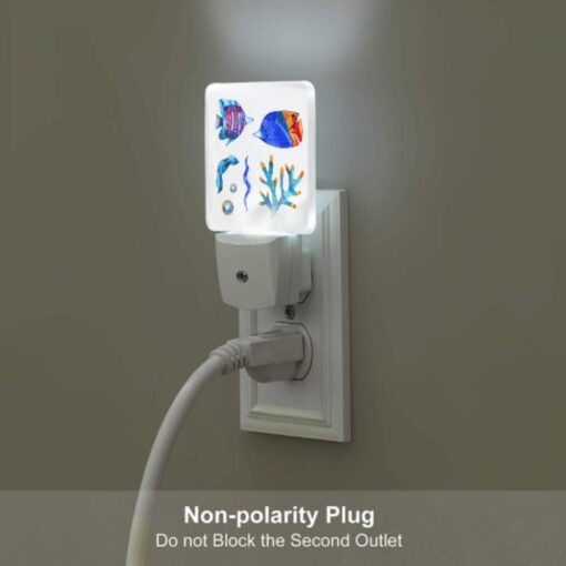 Night Light, A Colorful Fish And A Blue Fish Are Shown Together. -Acrylic Night Light Shop 60d72cae6d7c0eb4492d5da3f4846b9b49aaad8e