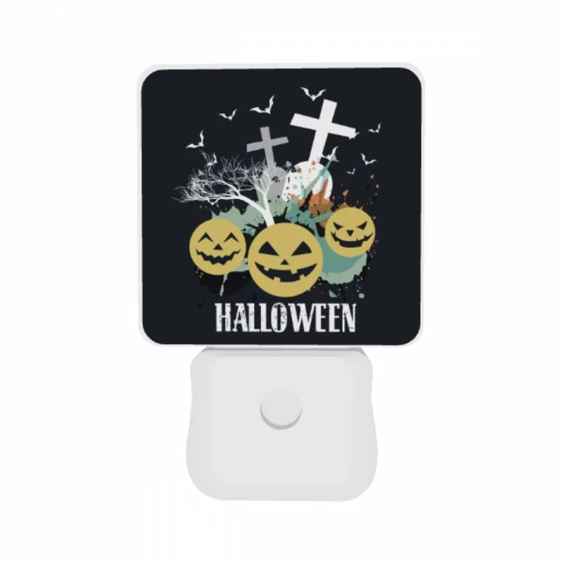 Night Light Set of 2, A black and white image of Halloween decorations. Night Light Set Of 2, A Black And White Image Of Halloween Decorations. -Acrylic Night Light Shop 616e193f036c2c4256c0f077b22a0bfcd6d3015f