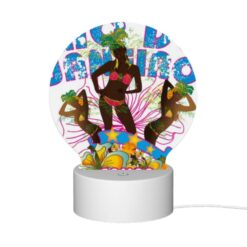 Round Acrylic Night Light, A Colorful Advertisement Featuring A Woman In A Bikini. -Acrylic Night Light Shop 61806a52dbaac688d1c88a6217ad01786e0dcd7c