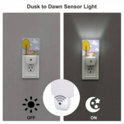 Night Light Set Of 2, Two Cartoon Animals Are Sitting Under A Tree. -Acrylic Night Light Shop 619b7cb9e40004e17fad857869c707e076495655