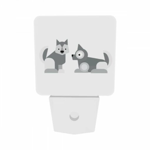 Night Light Set Of 2, Two Dogs Standing Next To Each Other. -Acrylic Night Light Shop 61c0191562d3fce5a49bc26b08ebb4777b76efb7