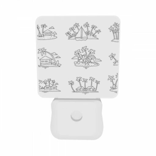 Night Light Set Of 2, A Collection Of Six Different Colored Palm Trees. -Acrylic Night Light Shop 61f6d6df176165681a40387fe90cafacf939b32e