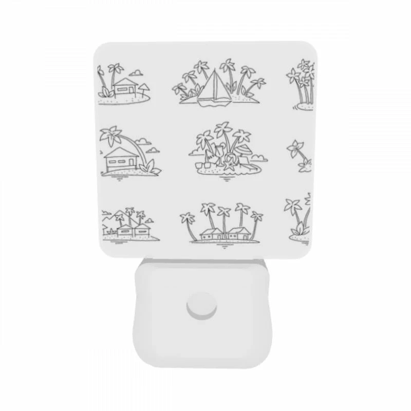 Night Light Set of 2, A collection of six different colored palm trees. Night Light Set Of 2, A Collection Of Six Different Colored Palm Trees. -Acrylic Night Light Shop 61f6d6df176165681a40387fe90cafacf939b32e