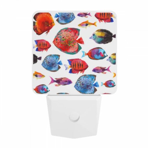 Night Light, A Colorful Painting Of Fish In A Blue -Acrylic Night Light Shop 6212011cb526250bb32eef3ebdce401d193c37c1