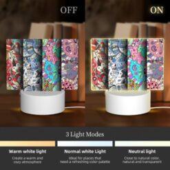 Rectangular Acrylic Night Light, Four Colorful And Artistic Designs Are Displayed Side By Side. -Acrylic Night Light Shop 62a861d1f2a3d28fc1f2daafa8871250ef2404b8
