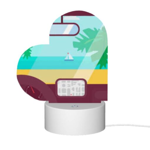 Love Acrylic Night Light, A Car's Dashboard With A Map On The Screen. -Acrylic Night Light Shop 638b0e0de82e558ebf9d3a9c3a08f475ad5ad728