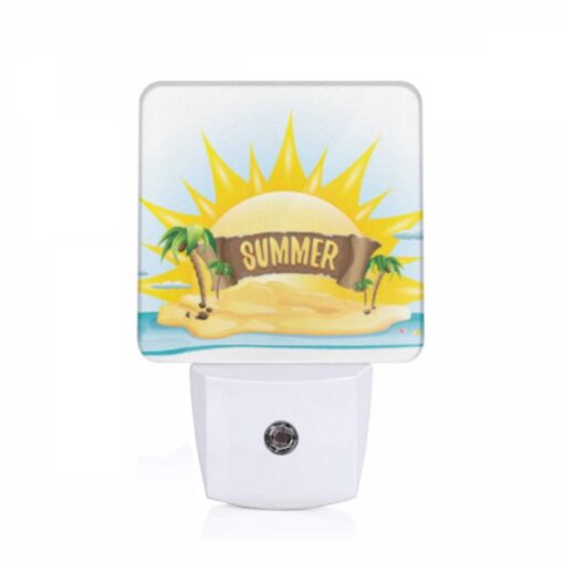 Night Light, A Sunny Day At The Beach With A Sign That Says "Summer". -Acrylic Night Light Shop 63aa4e6ac8e203d43c35a0f4af81493106e7a06a