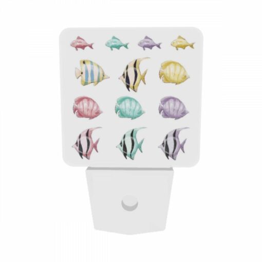 Night Light Set Of 2, A Collection Of Different Colored Fish. -Acrylic Night Light Shop 63d8b6b08acea083d7b59990290fe7ac48cfc30f