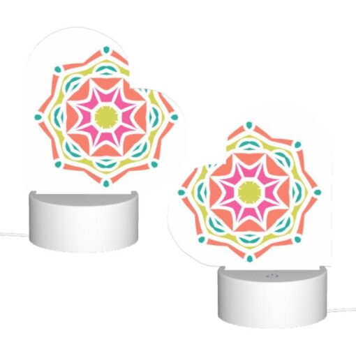 Love Acrylic Night Light, A Colorful Flower Design With A Yellow Center. -Acrylic Night Light Shop 6427052131b08ca2146a0193c8b6e4037511590c