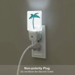 Night Light, A Blue And White Palm Tree On A White Background. 3 Night Light, A Blue And White Palm Tree On A White Background. -Acrylic Night Light Shop 64598772b6ed29ea47e9b3a7efbf174fabc526e4