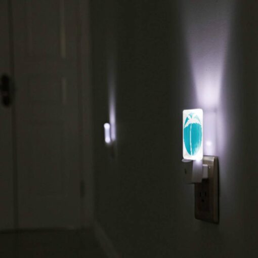 Night Light, A Blue Circle With A Palm Tree In It. -Acrylic Night Light Shop 6499686924dba6e6ec9598ca546c72de568daeb8