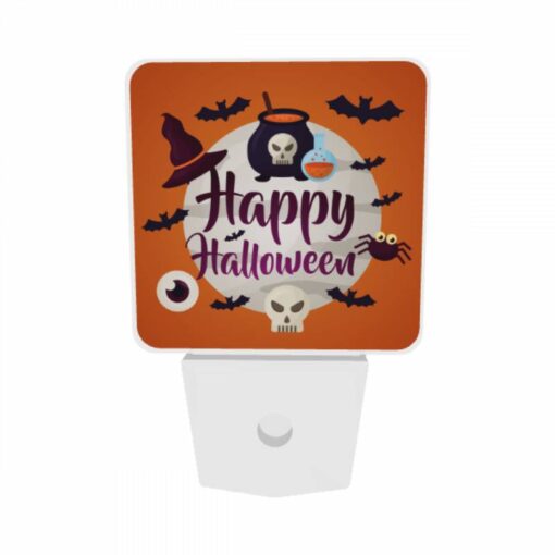 Night Light Set Of 2, A Halloween Themed Image With A Witch's Hat -Acrylic Night Light Shop 64a6f5971f03d1bb0a2568a3b874604c043f9472